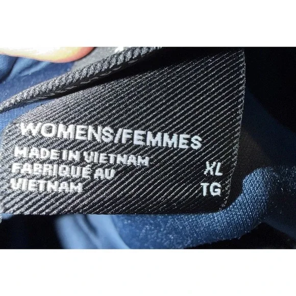 The North Face 1/4 Button Pullover Mens XL Blue Long Sleeve Mock Neck TNF - Picture 6 of 8